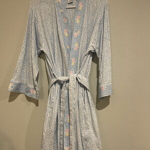 Aria Light Blue Floral Pajama Set